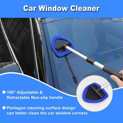 17-Piece Car Detailing Kit with Handheld Vacuum, Cleaning Brushes, and Windshield Tool - Comprehensive Interior Cleaning Supplies for Automotive Care